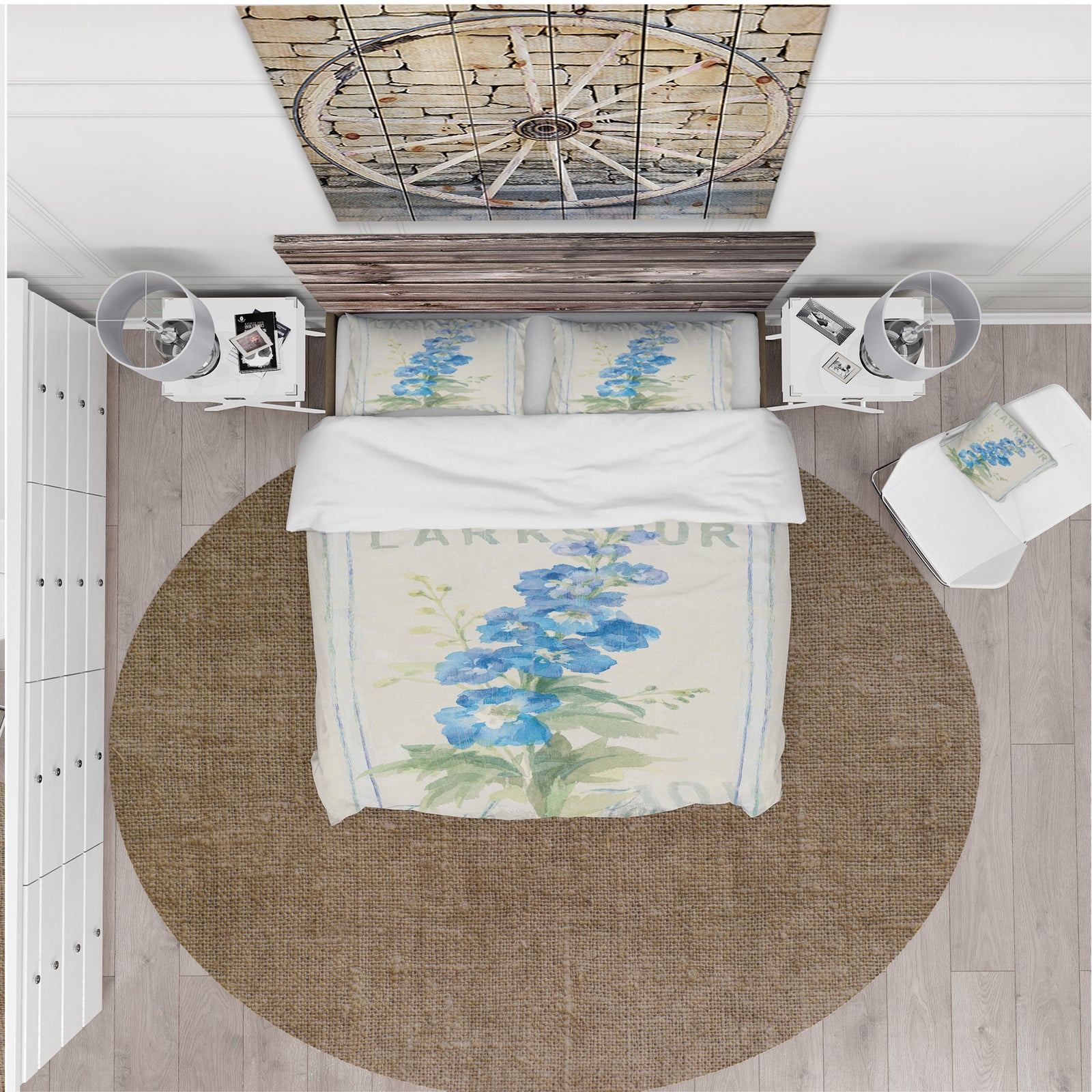 Floursack Florals VII - Cottage Duvet Cover Set