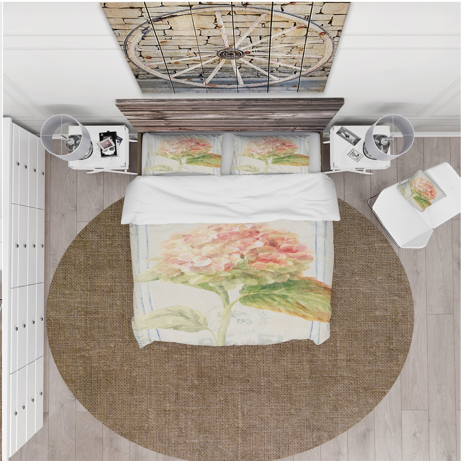Floursack Florals VIII - Cottage Duvet Cover Set