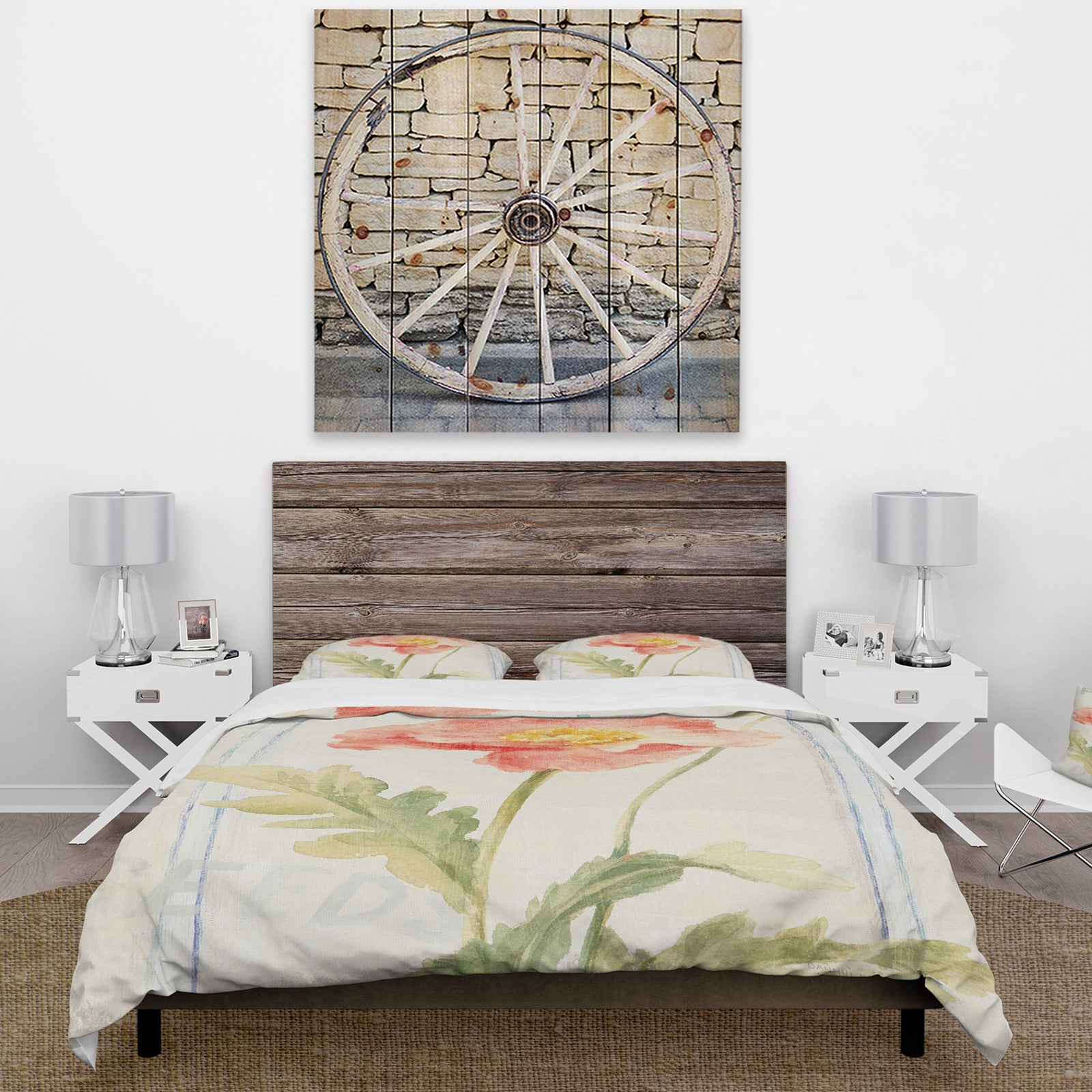 Floursack Florals IV - Cottage Duvet Cover Set
