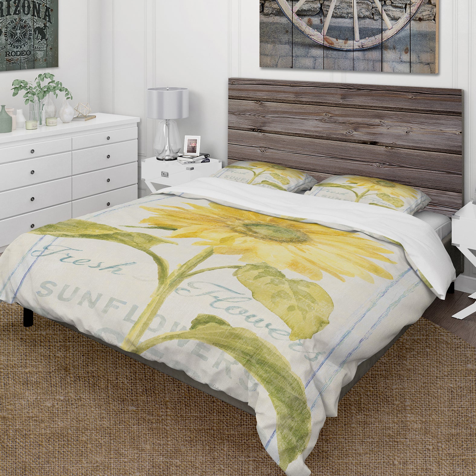 Floursack Florals II - Cottage Duvet Cover Set