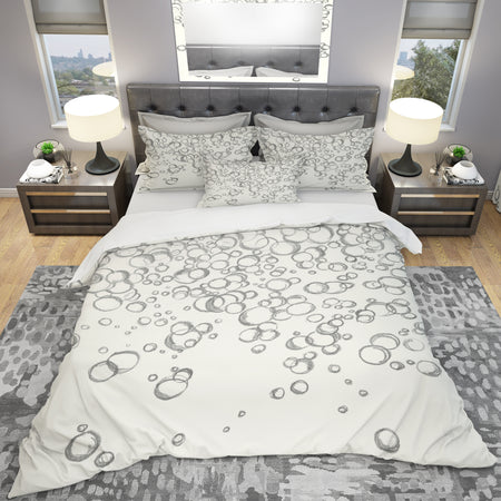 Simple Bubbles I - Geometric Duvet Cover Set