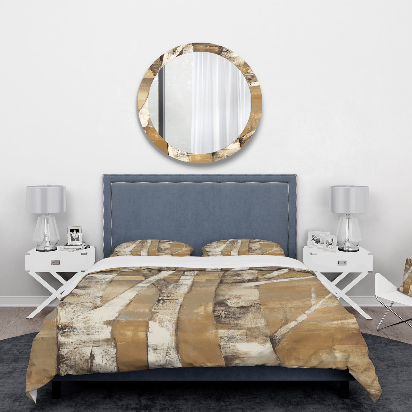 Natural Birch Forest I - Traditional Duvet Cover Set