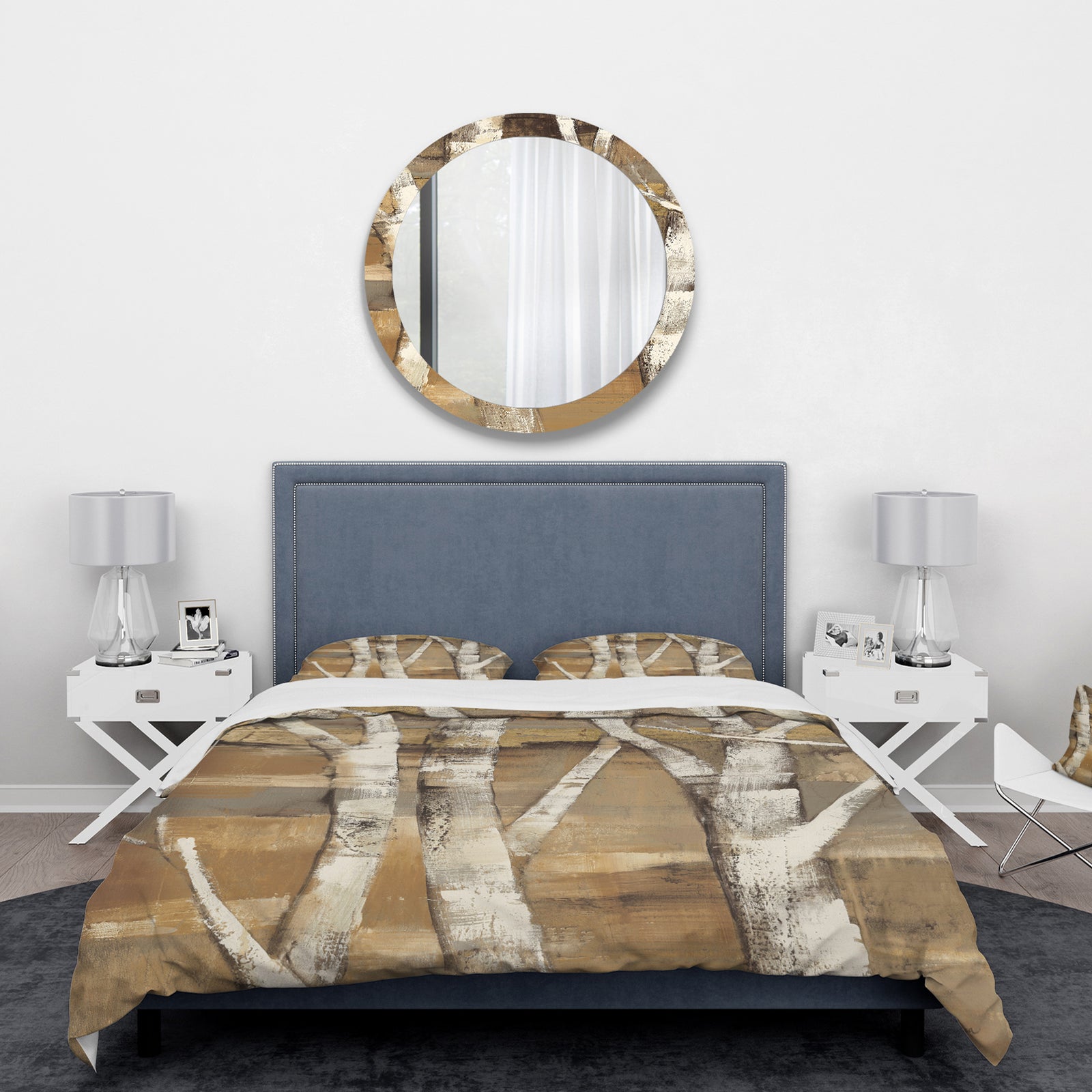 Natural Birch Forest II - Traditional Duvet Cover Set