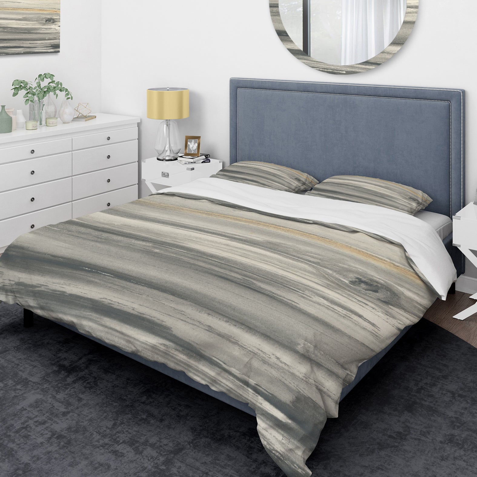 watercolor colorfields II - Glam Duvet Cover Set