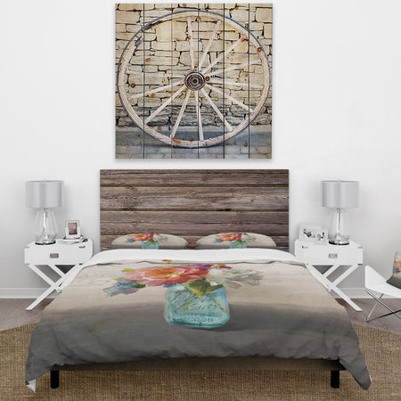 French Cottage Bouquet I Mothers - Cottage Duvet Cover Set