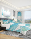 Coastal watercolors II - Geometric Duvet Cover Set