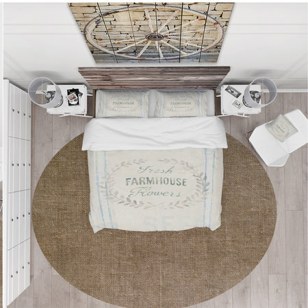 Farmhouse Florals VIII - Farmhouse Duvet Cover Set