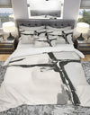 Abstract Neutral II - Geometric Duvet Cover Set