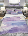 Watercolor Purple Haze I - Geometric Duvet Cover Set