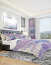 Watercolor Purple Haze I - Geometric Duvet Cover Set