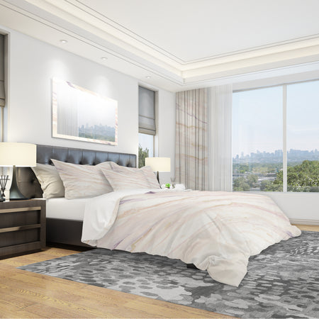 Copper Dreams Geometric - Geometric Duvet Cover Set