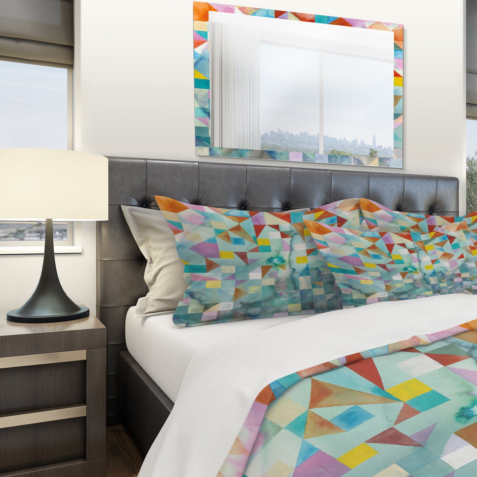 Modern Patchwork - Geometric Duvet Cover Set