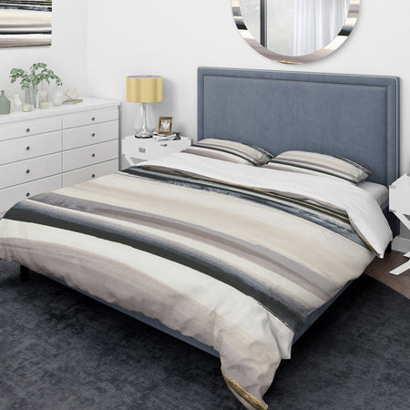 Gold Watercolor Amethyst II - Glam Duvet Cover Set