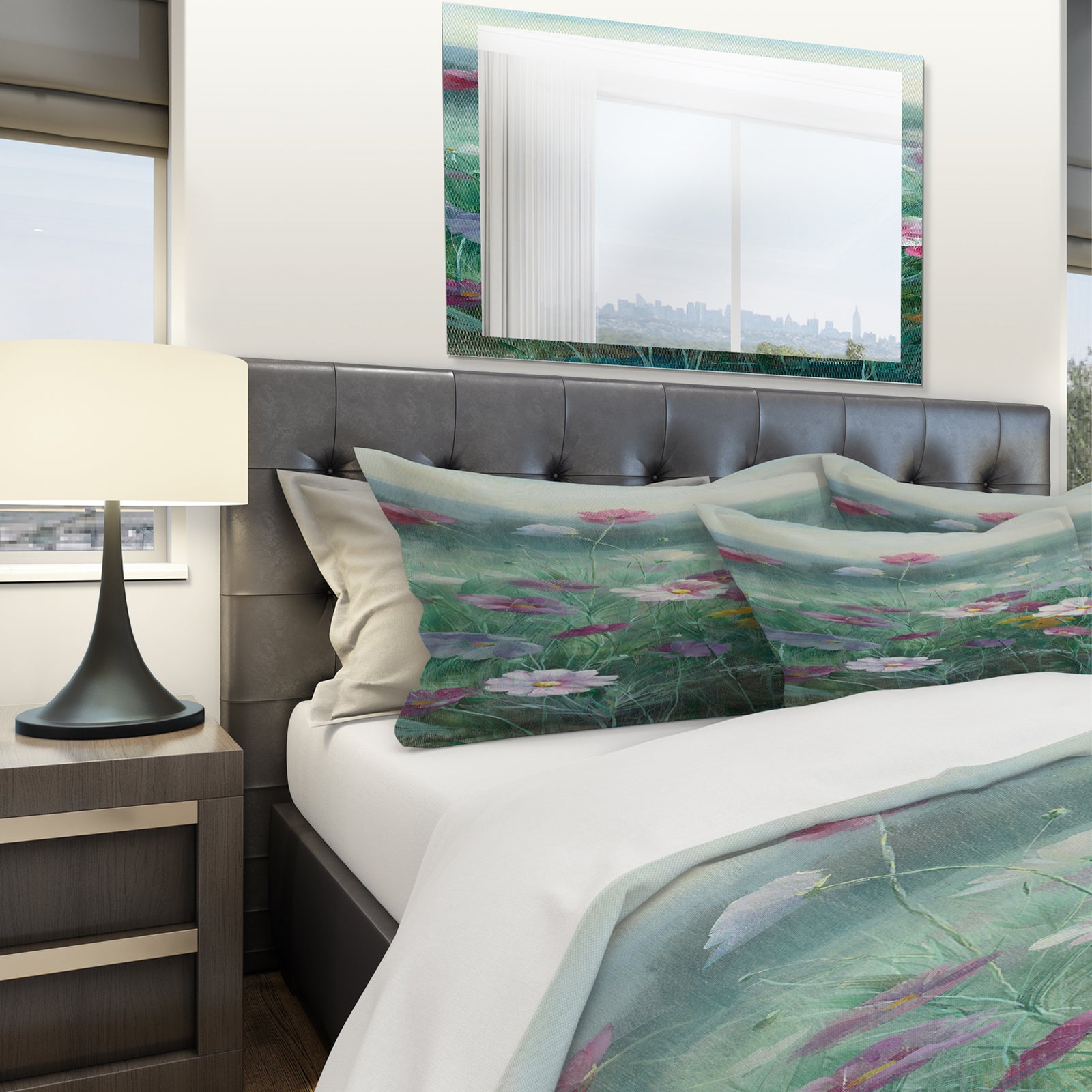 Cosmos at Dawn II - Geometric Duvet Cover Set