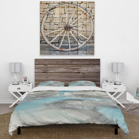 Watercolor Minimal Blue Tones II - Cottage Duvet Cover Set