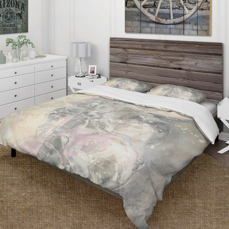 Watercolor Snowflakes I - Cottage Duvet Cover Set