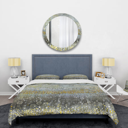 Glam Rain Abstract III - Glam Duvet Cover Set