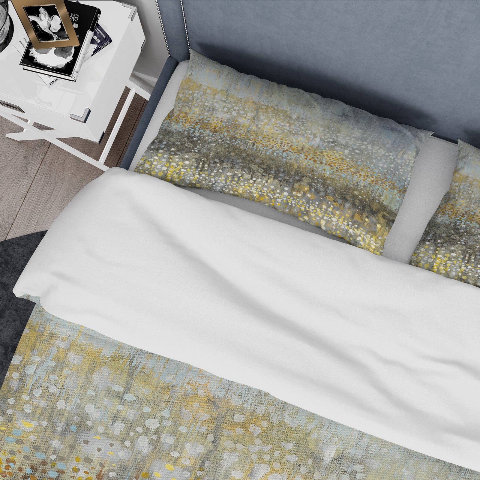 Glam Rain Abstract IV - Glam Duvet Cover Set