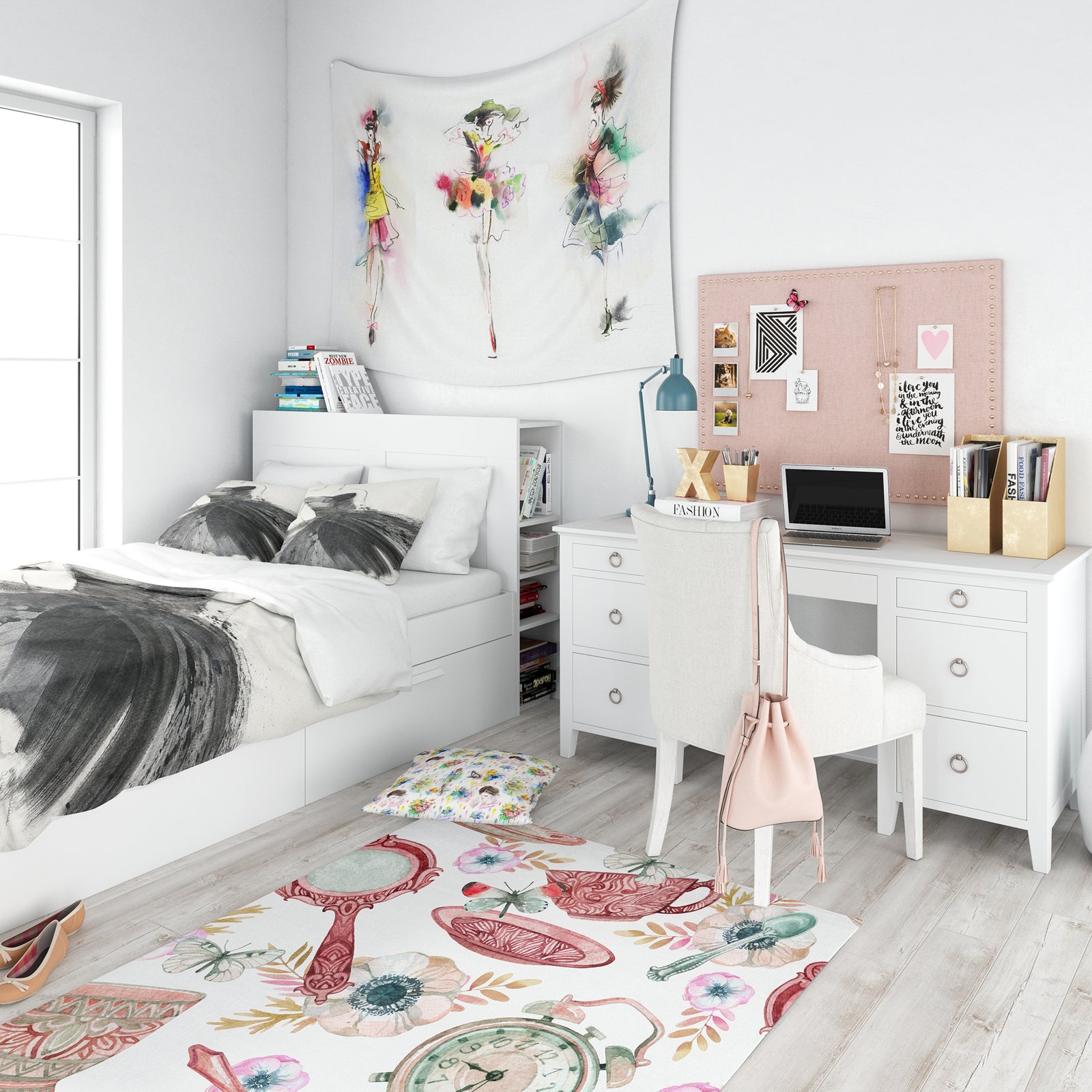 Glam and Fashion Feminine III - Teenage Duvet Cover Set