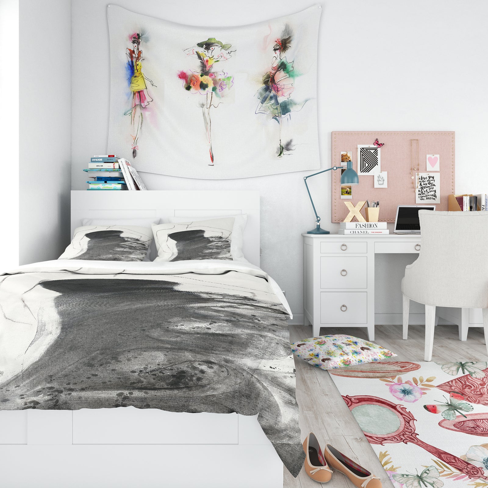Glam and Fashion Feminine I - Teenage Duvet Cover Set