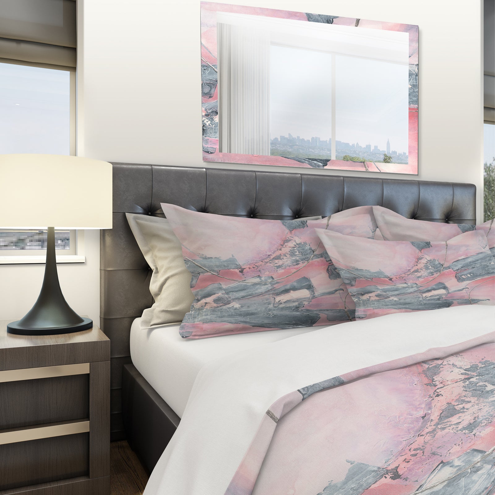 Durty Shabby Pink Blush III - Shabby Duvet Cover Set