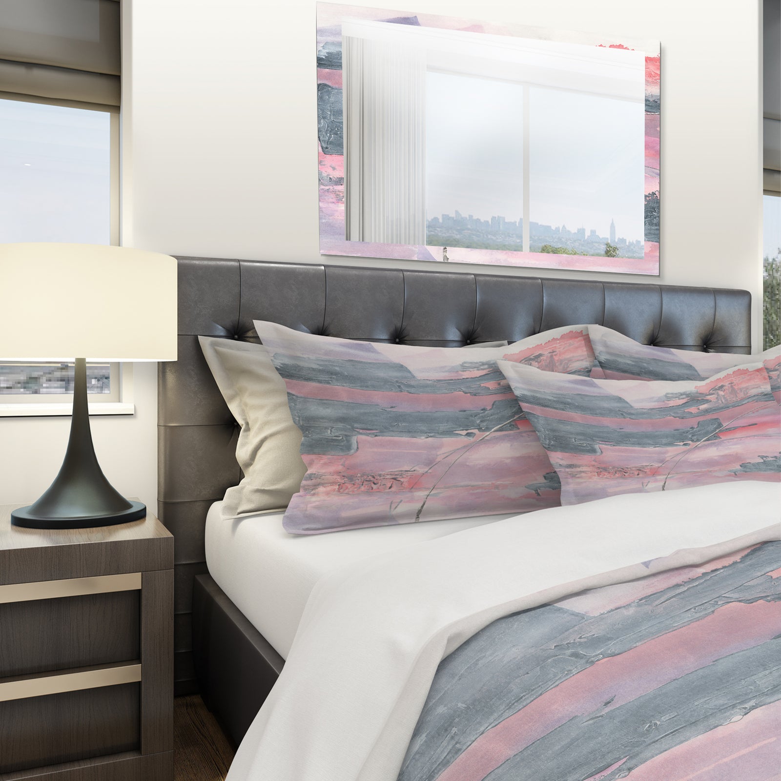 Durty Shabby Pink Blush II - Shabby Duvet Cover Set