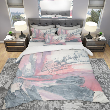Durty Shabby Pink Blush I - Shabby Duvet Cover Set
