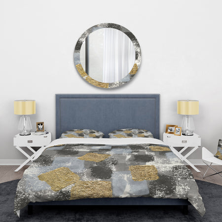 Gold Glamour Squares II - Glam Duvet Cover Set