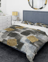 Gold Glamour Squares I - Glam Duvet Cover Set