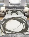 Gold Glamour Circle I - Geometric Duvet Cover Set