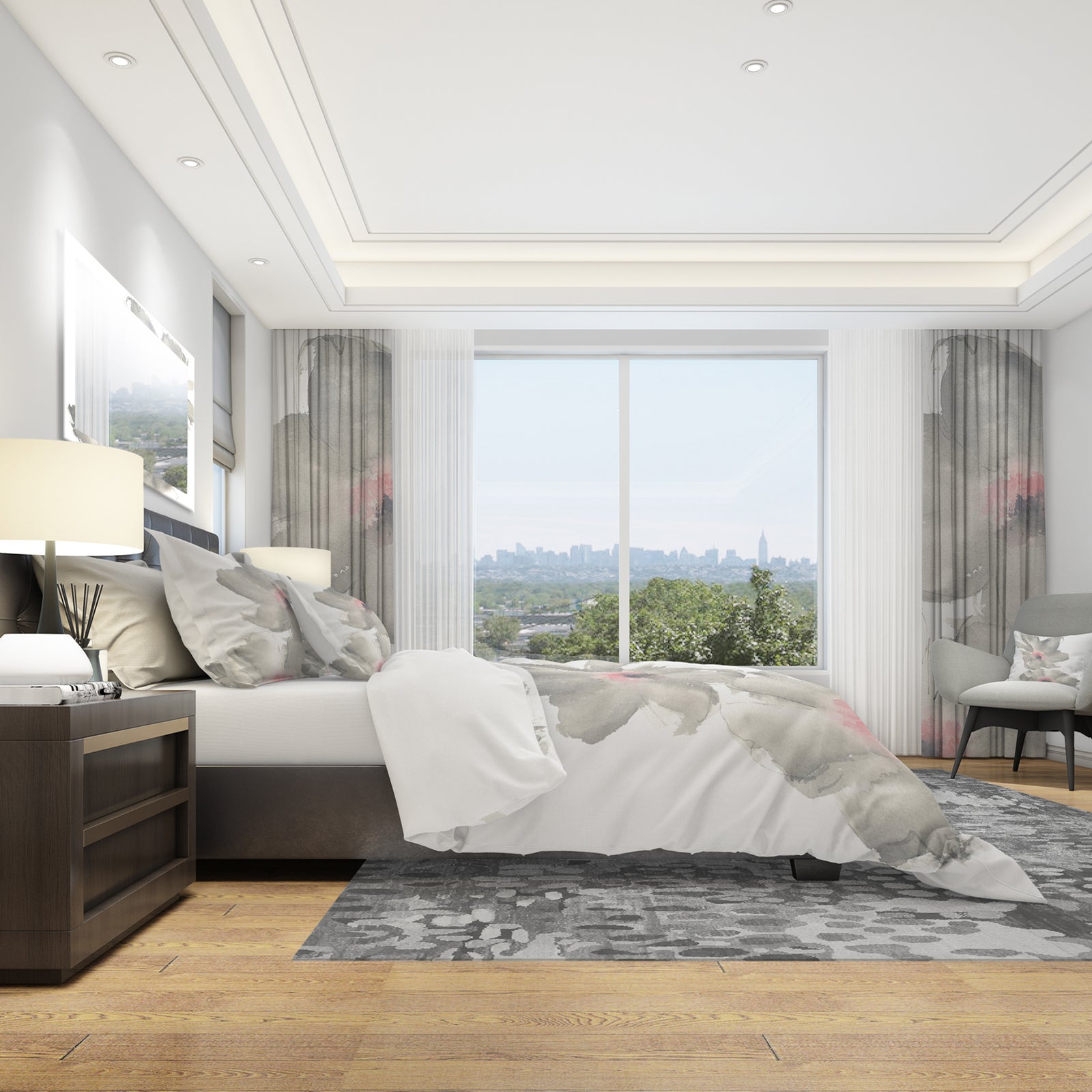 Shabby Gray Blush Cosmo I - Shabby Duvet Cover Set