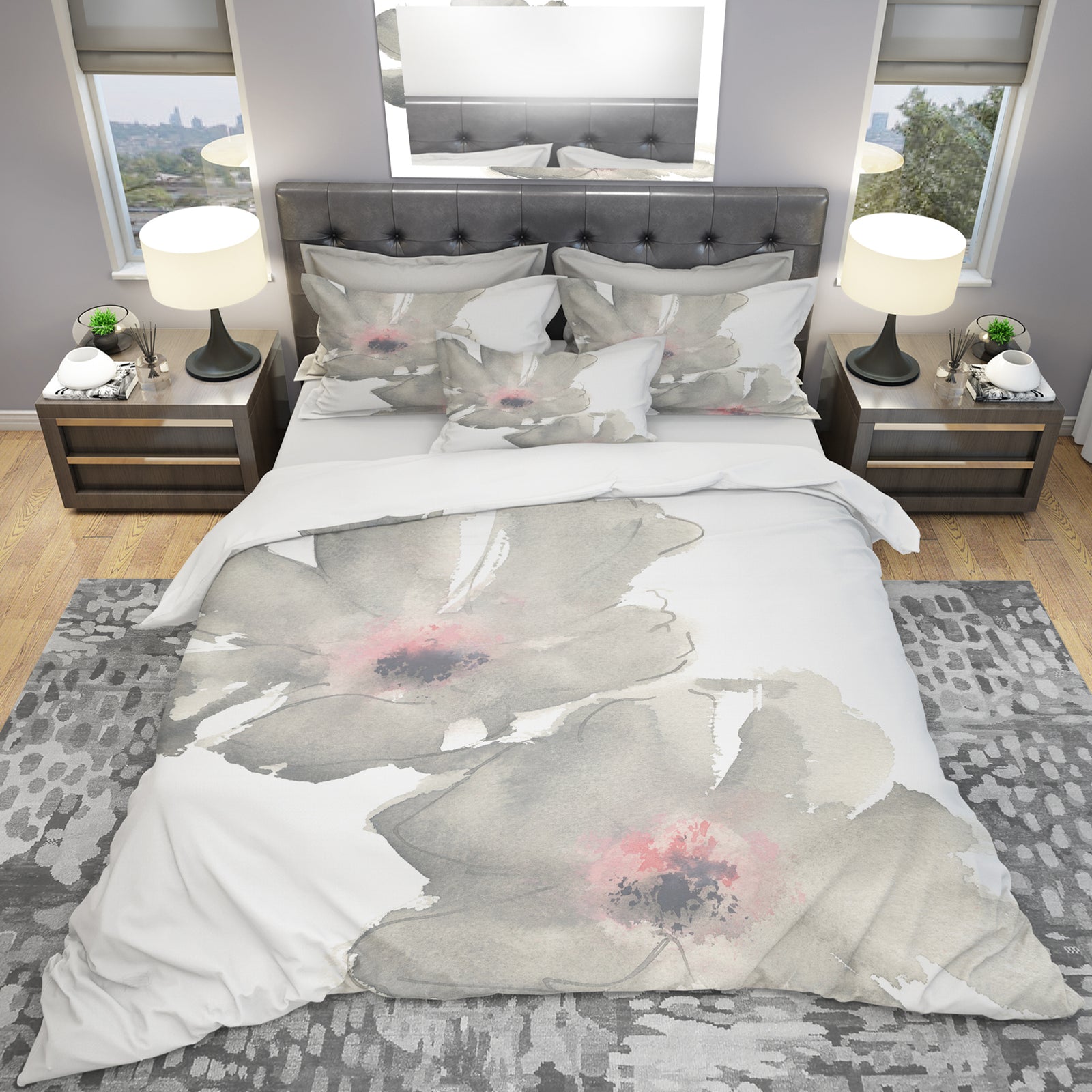 Shabby Gray Blush Cosmo II - Shabby Duvet Cover Set