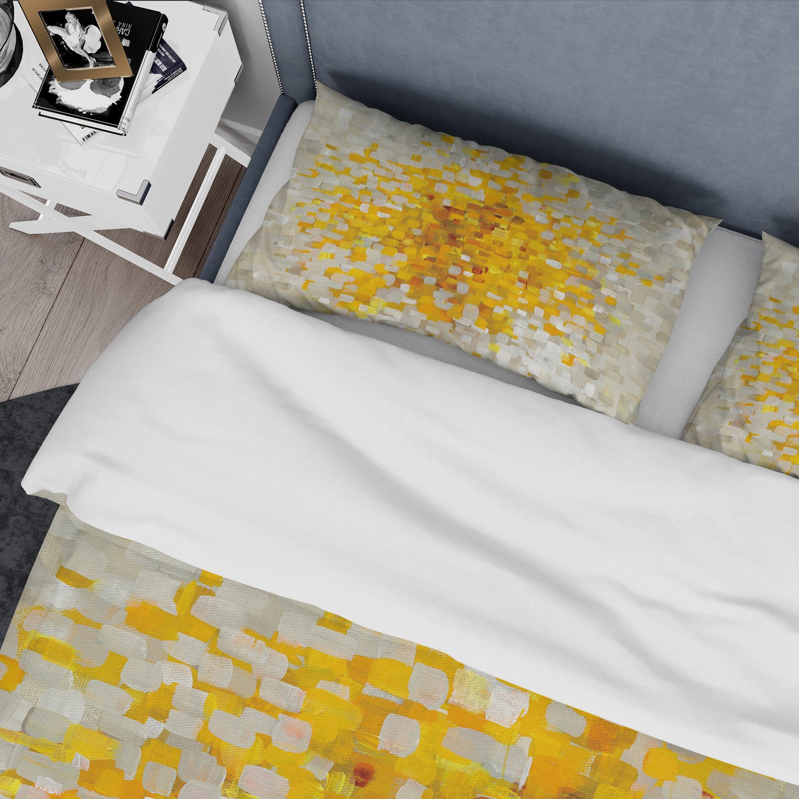 Glam Yellow Explosion Blocks - Glam Duvet Cover Set