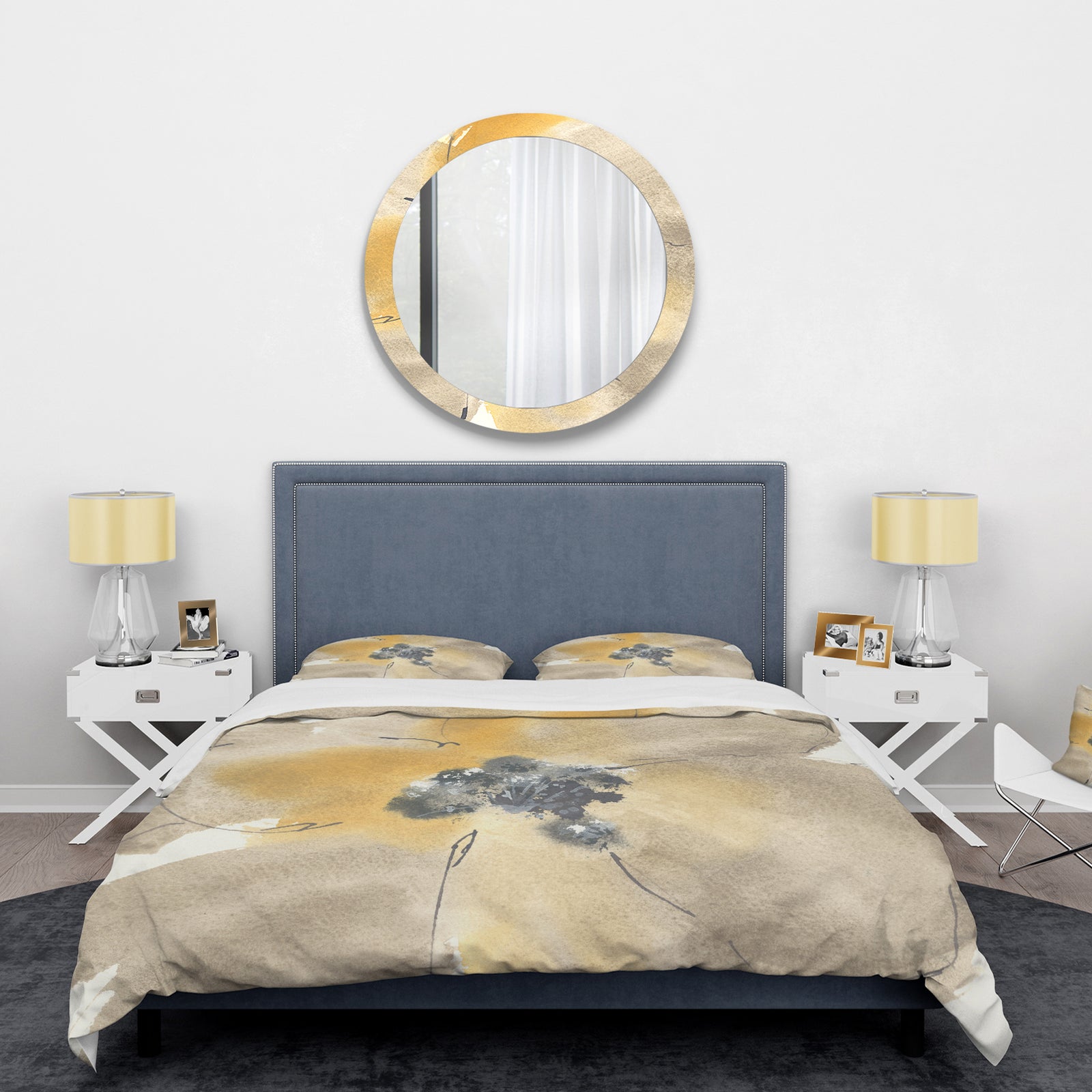 Galm Flower Tones I - Glam Duvet Cover Set