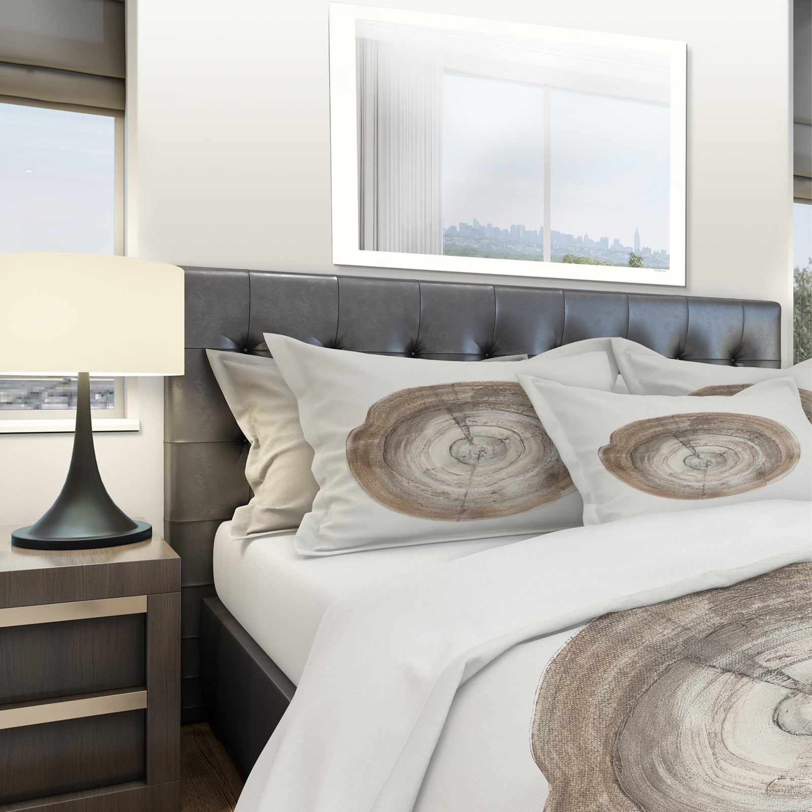 Circle natural elements I - Geometric Duvet Cover Set