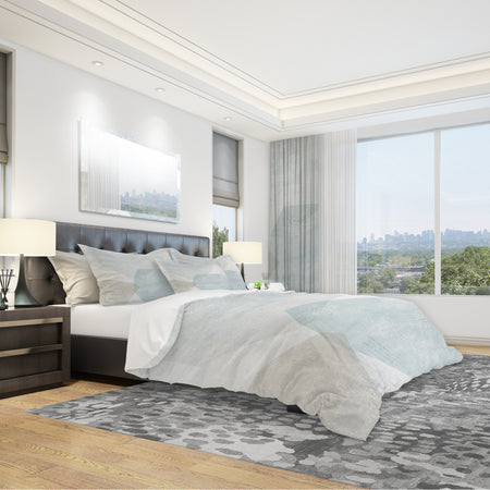 Grey and White Collage II - Geometric Duvet Cover Set