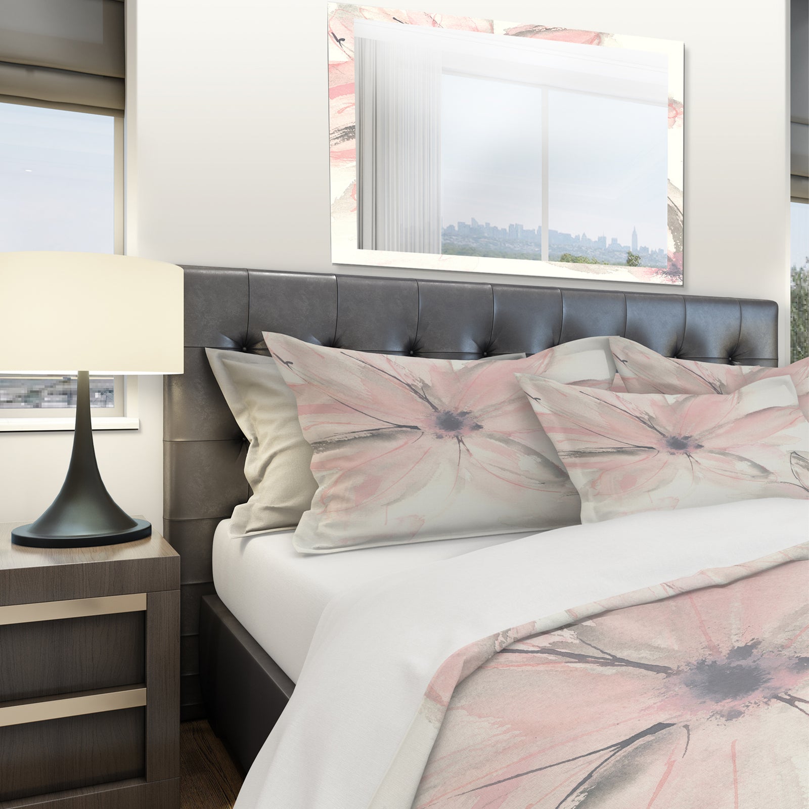 Pink Shabby Floral II - Shabby Duvet Cover Set