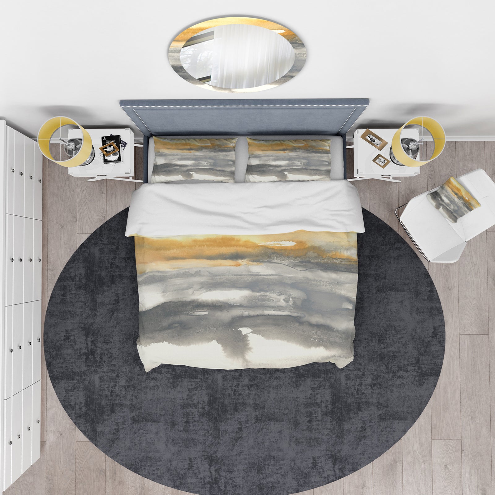 Gold Glamour Direction II - Glam Duvet Cover Set