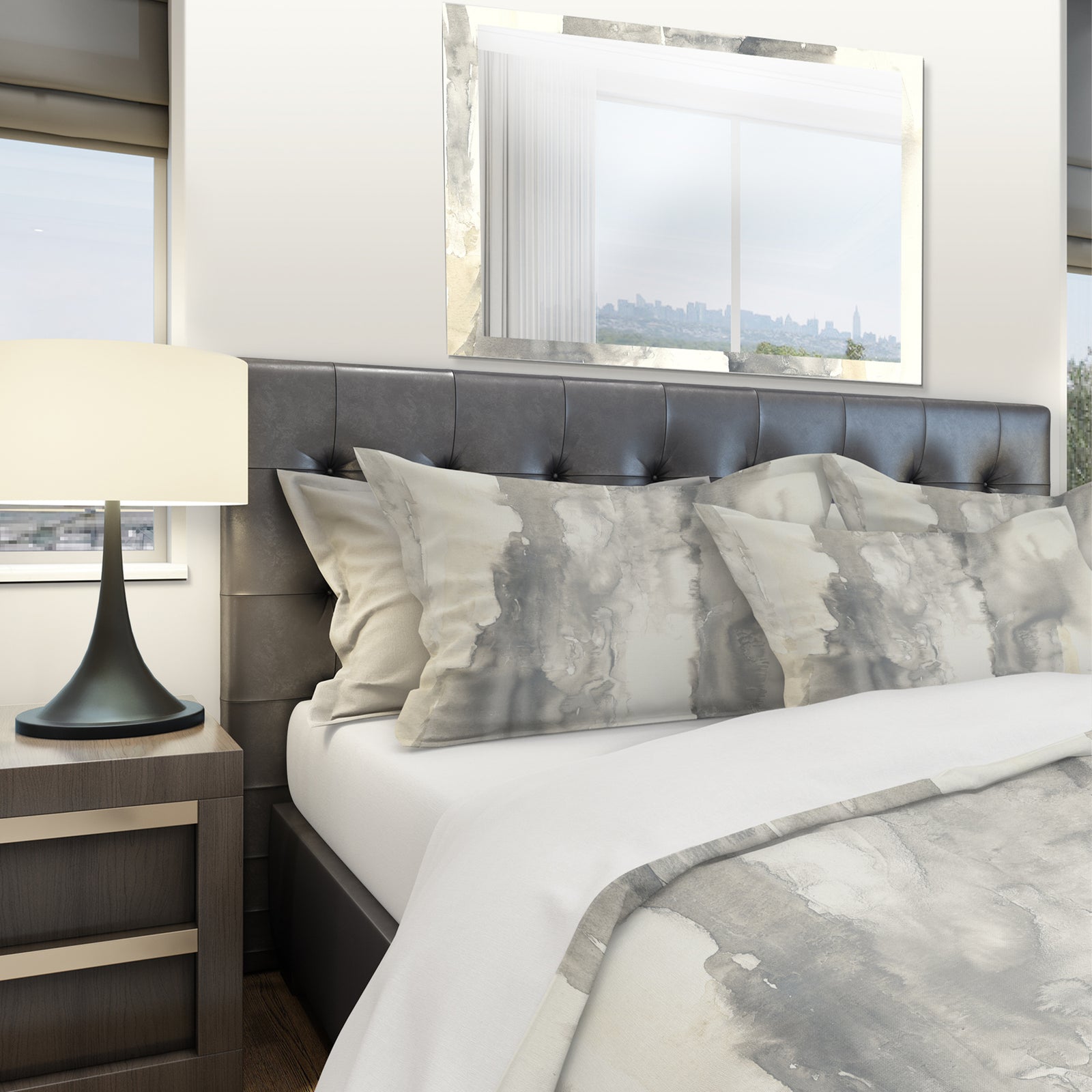 Gold Glamour Direction I - Geometric Duvet Cover Set