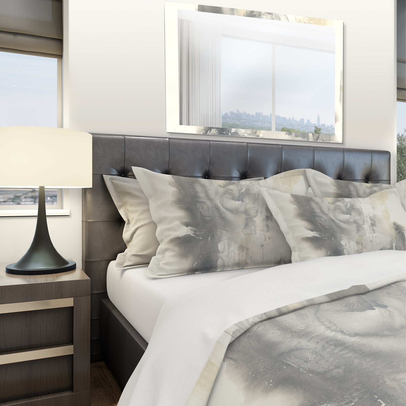 Gold Glamour Direction II - Geometric Duvet Cover Set