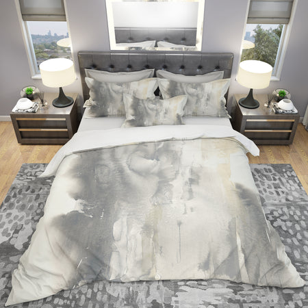 Gold Glamour Direction II - Geometric Duvet Cover Set