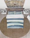 Mint Indigo Dawn II - Cottage Duvet Cover Set