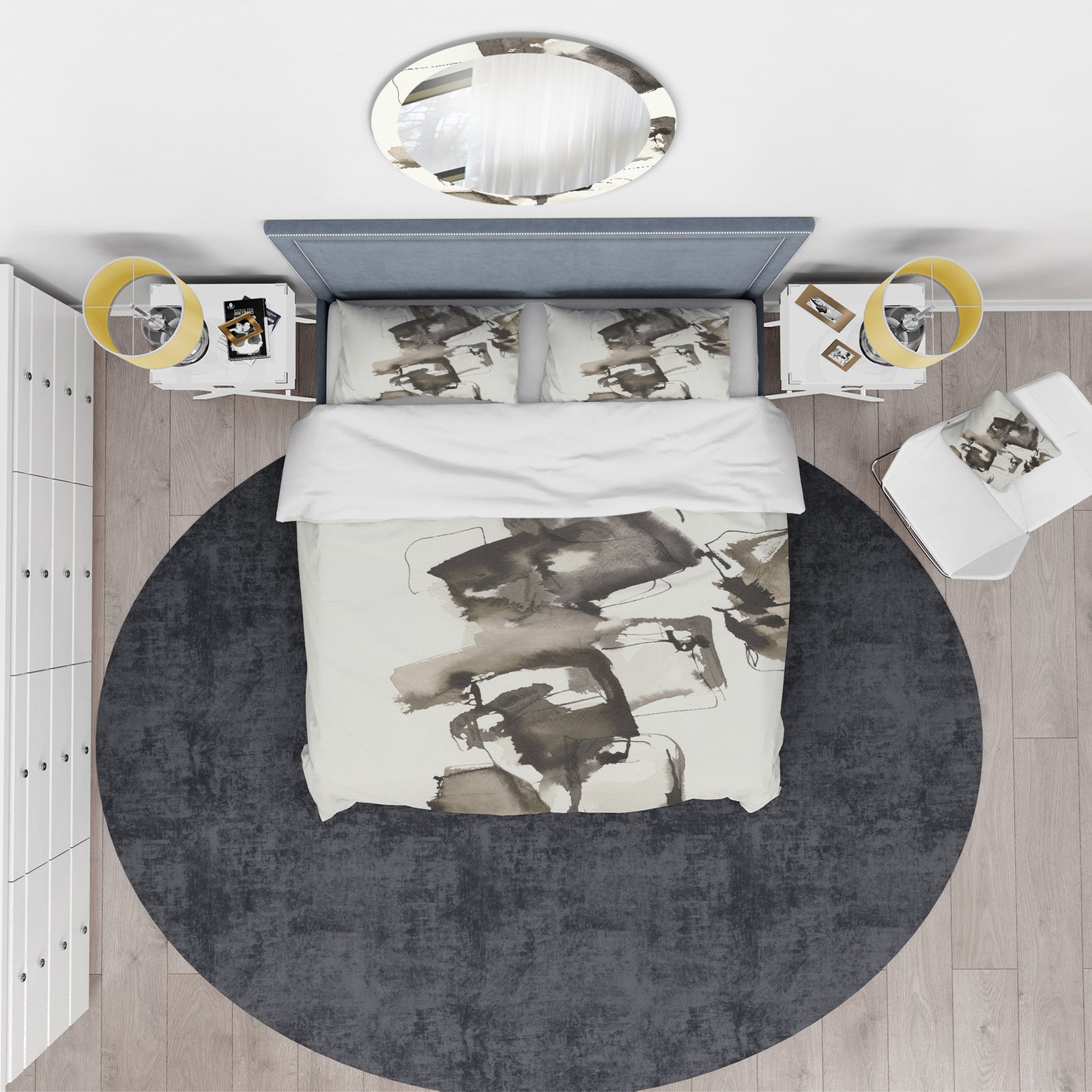 Geometric Glam Square II - Glam Duvet Cover Set
