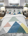 Geometrical Composition Triangles I - Geometric Duvet Cover Set