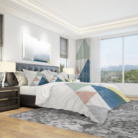 Geometrical Composition Triangles I - Geometric Duvet Cover Set