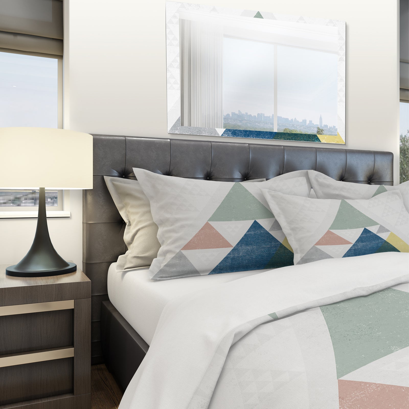 Geometrical Composition Triangles I - Geometric Duvet Cover Set