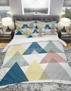 Geometrical Composition Triangles II - Geometric Duvet Cover Set