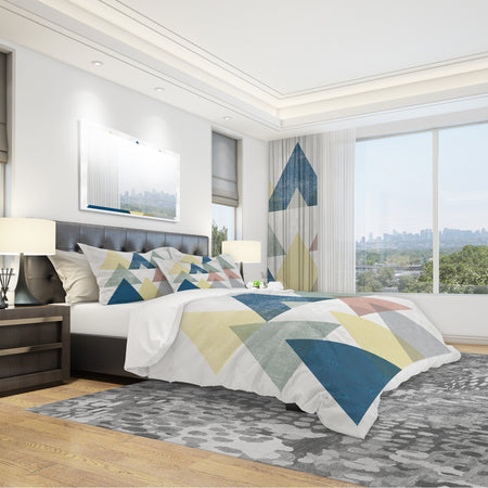 Geometrical Composition Triangles II - Geometric Duvet Cover Set