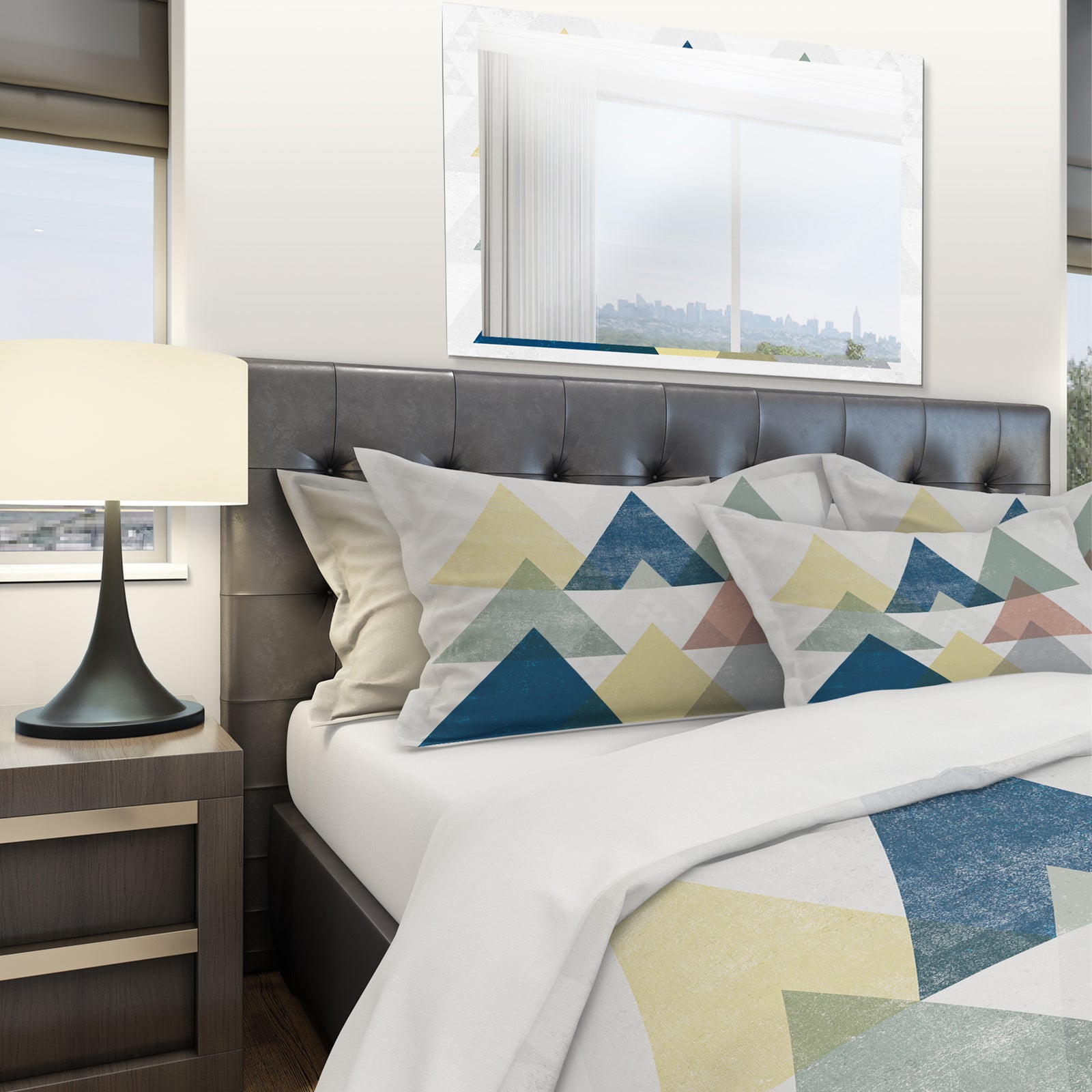 Geometrical Composition Triangles II - Geometric Duvet Cover Set