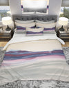 Shabby Watercolor on Purple II - Shabby Duvet Cover Set